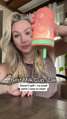 So easy to clean which is a must for milk cups! Got ours on Amazon! #milkcup #toddlercup #zakcup #zakdesigns #bottletocuptransition #nospill #toddlerfeeding #toddlermeal #toddlerlife #toddlermom