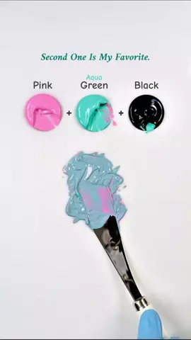 let's Mixing Pink Green & Black 😍  . . . . . #foryou #mixing #reels #colors #paintmixing #satisfiying #satisfyingvideos #colormixing #instadaily #tiktok #artvideo #art #pink