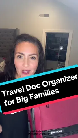 Travel Document and Passport Organizer for the win! #travel #travelaccessories #bigfamily #momtok #MomsofTikTok #passport #momcreator #jetplane #flyingwithkids #travelingwithkids