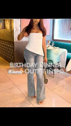 Simple N’ Cute Dinner Causual Outfit for Birthdays or any special occasions  • If you (1) Don’t want to wear dresses or skirts; (2) Don’t want or need to do too much - Asymmetrical tops & denim - Corset w. Cute pants - Simple body suit w. Cute pants   - Heels dresses up the outfit #birthdaydinner #blackgirlfashioninspo #birthdayoutfitideas #outfitinspirations #styleguide 