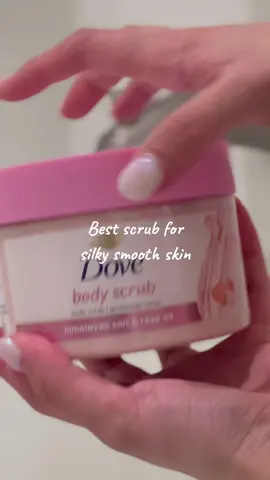 My new fav body scrub! ✨ Leaves my skin so smooth and soft with a refreshing rose scent 🌹 #DoveBodyScrub #SilkySmoothSkin #SkincareRoutine #GlowUp #SelfCareEssentials #ExfoliationGoals #SoftSkinSecrets #SkincareHacks #BodyCareRoutine #PamperYourself #SkincareAddict #BathTimeBliss #GlowingSkinGoals #fypシ゚viral #FYP 