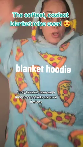 Blanket hoodies are my new favorite OOTD! #blankethoodie #hoodedblanket #fuzzyrobe #comfyclothes #fallfashion #fallfashiontrends #tiktokmademe 