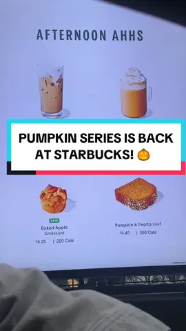 is it too early for pumpkins? #starbucks #drink #drinks #fyp #fypシ #foryou #viral #fall #pumpkin #dessert #canada #ontario 