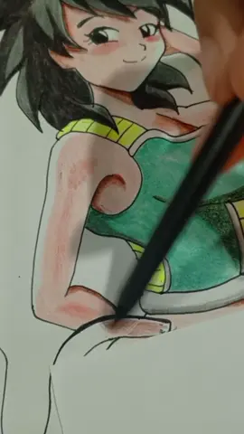 terminando el dibujo de gine la madre de Goku #anime #zeldriel #artista #dibujosfaciles #gine #dragonball 