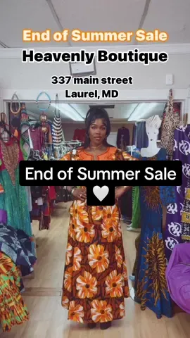 We are a Woman owned and  family owned Nigerian American Business. We have been on Main Street for eight years making sure you have the latest and most stylish African apparel and accessories at very affordable prices.🖤 please stop by and check us out. We are having an end of summer Sale! We have new items and regular items on sale and the lowest prices we have had all year😍😍😍😍😍  Model @astrogurla Come shop with us this week.💯 We are open •Monday from 11am - 6:30pm •Tuesday- Thursday 11:00am-7:00 Friday &Saturday- 11:00 am - 8:00 PM Sunday - appointments only call or text the Felicia  at 301-807-8851 ❤️ 🇳🇬🇬🇭🇺🇸🌍🛍💓 #TheeHBladies #africanwear #africanwedding  #africanaccessories #africanapparel #dmvafricans #internationalclothing #SmallBusiness #supportblackownedbusinesses #mainstreet #laurelmd #laurelmdfashion #africandresses #africanclothes #africanfashion #SmallBusiness #smallbiz  #dmvafricans @Desiree Singleton🖤 