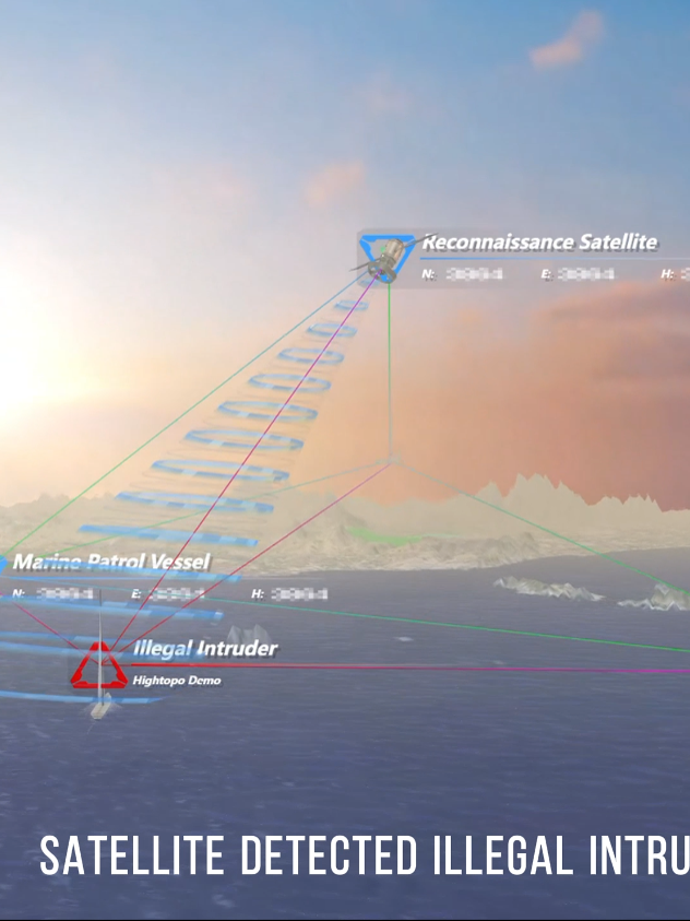 GIS Application in Military | Military Exercises | Joint Sea-Air Expulsion Simulation #gis #warship #3d #hightopo