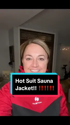 Run and get this sauna jacket!! This sauna jacket from @HOTSUIT.US is amazing!!! Sweat was dripping on my workout mat! ‼️‼️‼️🙌🏻🚨 #hotsuit #sweat #sauna #red #loveyourself #fallfashion 