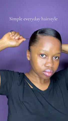 Cute and simple everyday hairstyle. #hair #hairstyle #hairinspo #relaxedhair 