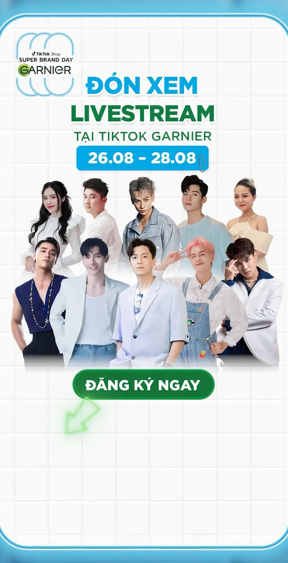 Cơ hội nhận vé Concert & Gặp gỡ các anh trai 🙀🙀 Các bạn đã sẵn sàng đón Deal tựu trường cùng Garnier chưa 🤗🤗 #garnier_vn #garniersbd #ngokienhuy #alihoangduong #dophuqui #jsol #hunghuynh #geminihunghuynh #haidangdoo #captainboy 