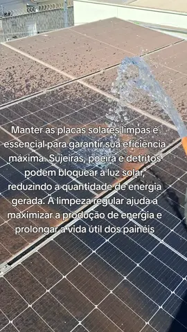Limpeza das placas solares é importante  #tecnico #eletricista  #energiasolar #fotovoltaico  #elétrica #energia  #instalador #sdv  #sol #3million 