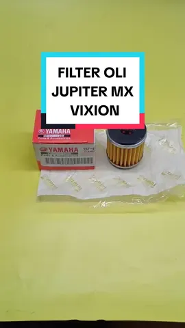 FILTER OLI JUPITER MX VIXION #putunembahkaryo #fypシ #FYP #tiktokshopindonesia #sparepartsmotor #spareparts #promoagustus #agustusan #yamaha #fitursuaratiktok #filteroli #wibgajian #wibgajiansale 
