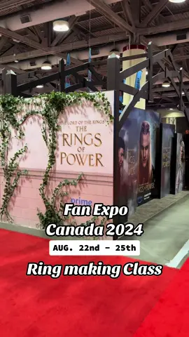 Fan Expo Canada 2024 Amazon Prime ring making class to promote season 2 of -  💍 The Lord of the Rings: The Rings of Power. Premiering on August 29th, 2024. @Prime Video Canada 🇨🇦    #fanexpo2024 #fanexpo #fanexpocanada #fanexpocanada2024 @trash panda 🦝   