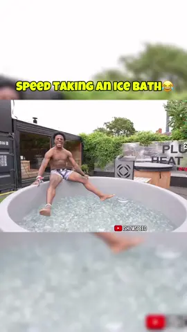 Speed taking an ice bath!!!😂😂😂 #funny #viralvideo #ishowspeed #rage #ly #denmark #fy #viral #speed 