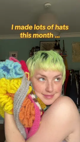 These are alllll the hats I made for my new pattern collection 🌸 which is available on my website now, along with all these finished hats!! #crochet #crochetpattern