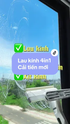 Cây lau kính 4in1 cải tiến thêm tính năng có bình xịt nước lau kính #parroti #giadung #giadungthongminh 