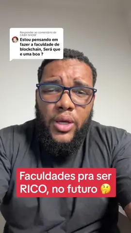 Respondendo a @CA$H SHOW se você está pensando na faculdade que vai te enriquecer no futuro, essa é uma delas 