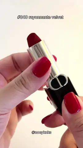 Rouge Dior Lipstick 💋💄✨ สี: 840 Rayonnante Velvet Finish  #reviewlipstick #dior #diorlipstick #rougedior #840rayonnate #dior840 #lipstick #lip #lipvelvet 