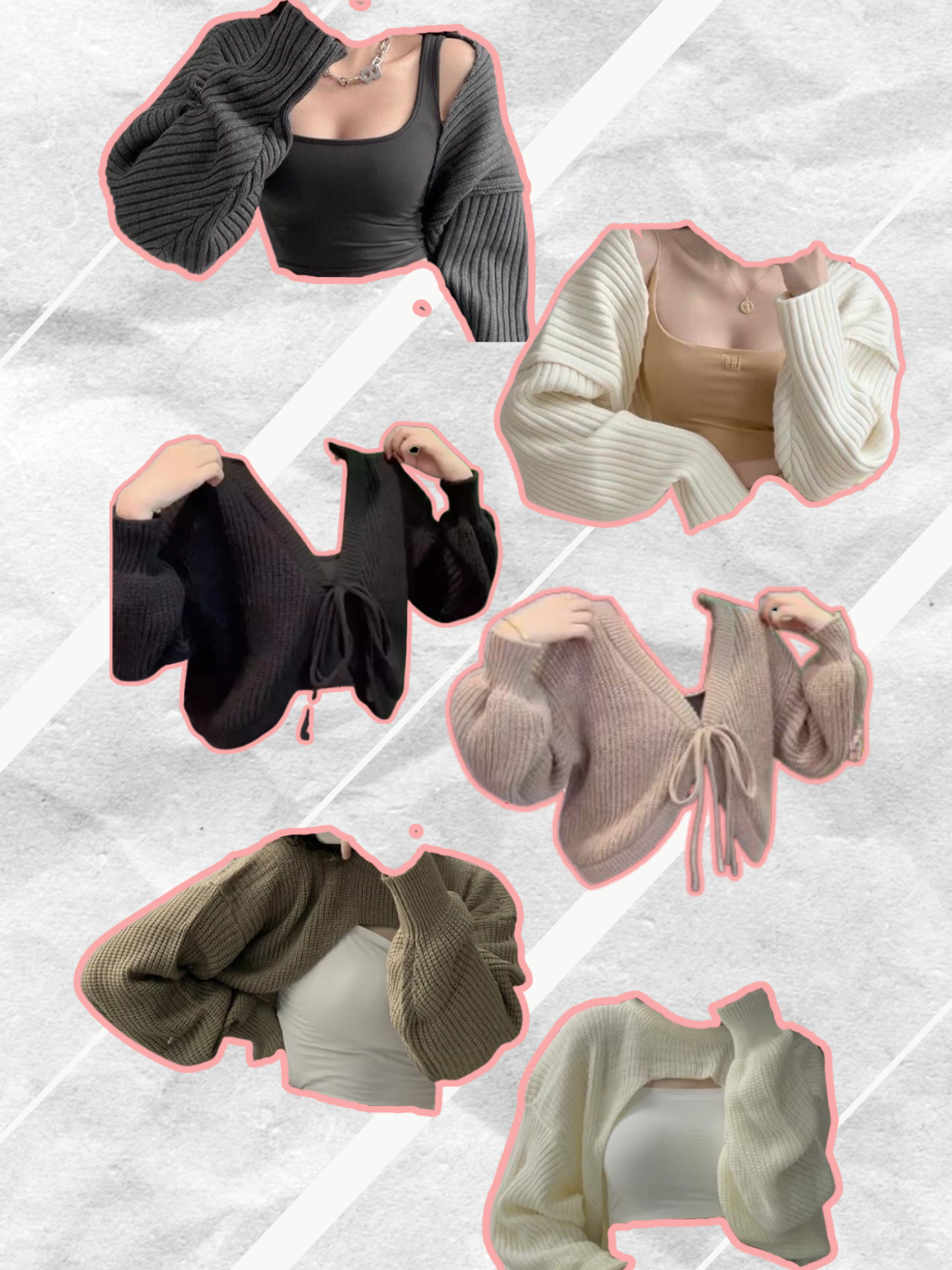 cardigan crop top outer rajut wanita lucu korean style kekinian #cardigancroptop #cardiganwanita #cardiganrajut #cardiganoutfit #viralcardigan