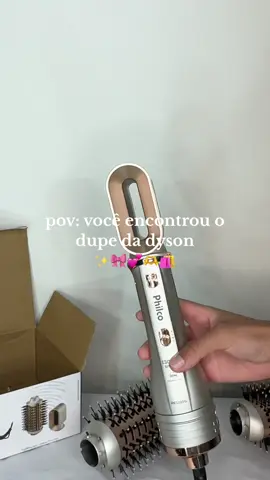a escova perfeita🤌🏻💖#escovaphilco3em1 #dupedyson #escovasecadora 