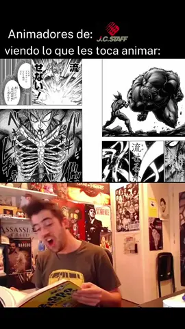 lo que les toca animar 💀 #onepunchman #anime #manga #saitama #garou 