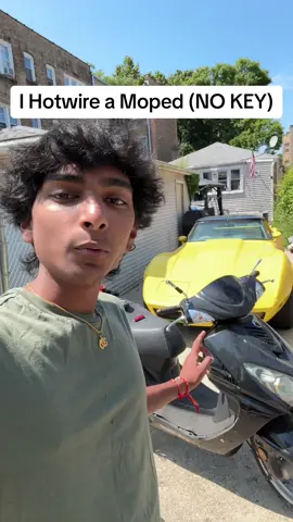 I Hotwire my Friends Moped #scooter #moped #carsoftiktok #cars #relatable #cartok 