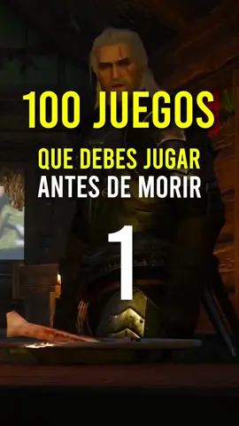 100 VIDEOJUEGOS QUE DEBES JUGAR antes de morir #1  Uno de los mejores mundos abiertos que existen, The Witcher 3. En él nos meteremos en la piel de Geralt de Rivia, un brujo y cazador de monstruos que navega en un mundo lleno de peligros en el que cada decisión que tomemos afectará al mismo. ¿Salvar al aldeano o quedarse con el botín? La narrativa es profunda, de verdad, MUY profunda, por lo que no te aconsejo abandonar el juego por un tiempo porque, si lo haces, olvidarás el contexto y no querrás continuarlo. Los personajes y sus diálogos son innumerables, bueno en realidad si, más de 300 horas de diálogos concretamente. Por su parte el mundo abierto es realmente bello a la par que detallado, aunque en ciertos momentos puede llegar a ser incluso abrumador. Lo que es seguro es que es un juego de los que te empapas y disfrutas como cuando tenías 12 años, por lo que no te dejará indiferente una vez lo termines. Es raro que no hayas escuchado hablar de este juego si llevas más de 2 días en el mundillo de los videojuegos, pero por si acaso te aclaro que se llevó el GOTY de su año. ¿Qué otros juegos deberían estar en esta lista? Hablamos en comentarios. @CD PROJEKT RED  #gaming #gamer #gametok #GamingOnTikTok #top100 #top #mejoresjuegos #videojuegos #videojuegos🎮 #thewitcher #thewitcher3 #thewitcher3wildhunt 