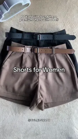 POV: You’ve found these shorts with  a belt #short #shorts #shortsforwomen #casualshorts #women #girl #girls #outfit #fashion #highwaistshorts #shortswithbelt #fyp #foryou #foryoupage 