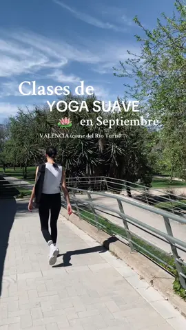 En septiembre seguimos con las clase de yoga suave en el Río Turia!  Las clases son super amables para el cuerpo, nos movemos suavemente para conectar con estados de calma y registro. 🪷Martes y jueves: 19:00 h 🪷Miércoles: 18:30 h  . Para más info escribime!!! . #yoga #yogaflow #meditacion #yogapose #yogaenvalencia #valencia #yogamat 