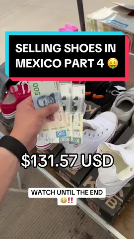 Selling shoes in Mexico #mexico #mexico🇲🇽 #vendor #seller #shoes #sneakers #yardsale #reseller #money #cash #finance 