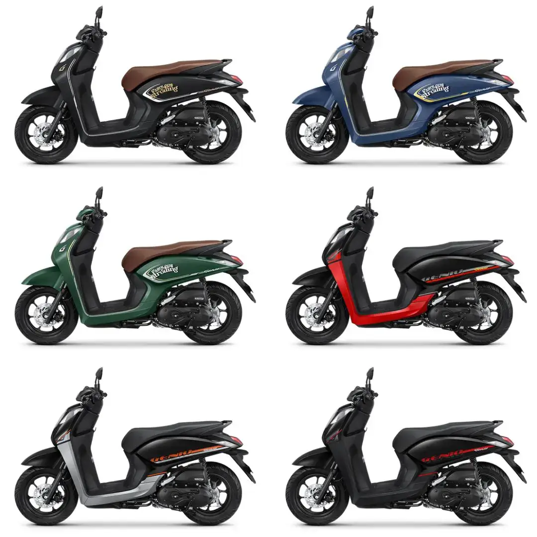 New Honda Genio hadir dengan desain terbaru yang lebih ikonik dan gaya sesuai dengan trend masa kini. President Director AHM Keiichi Yasuda mengatakan New Honda Genio merupakan jawaban bagi mereka yang menginginkan skutik yang cocok digunakan keseharian, kaya akan fitur fungsional, namun tetap dapat merepresentasikan gaya hidup mereka yang ingin tampil lebih bergaya. Tampilan ikonik dari New Honda Genio ini juga didukung dengan penggunaan ban terbaru berukuran 12 inci yang mendukung proporsi berkendara lebih seimbang dan stabil. Berbekal mesin 110cc berperforma dinamis dan irit bahan bakar Hingga , rangka eSAF (enhanced Smart Architecture Frame) yang berteknologi tinggi, serta fitur komplit fungsional seperti power charger yang kini berada pada rak depan, New Honda Genio menjawab keinginan konsumennya untuk memiliki sepeda motor handal namun juga fungsional dalam menemani aktivitas keseharian mereka. #pilihanwarnagenio #warnahondagenio #hondagenio #genio2024 #hondagenioterbaru #genio #motorhondagenio #geniohonda#warnagenio #amarta #amartahonda #amartahondabandung #amartahondapadalarang #hondaindonesia