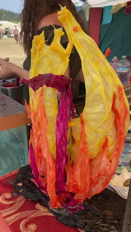 Fantasy ship candle. Washington Midsummer renn faire #foryoupage #candle #wax #hotwax #oyster #faire #rennaissance #fishtank 