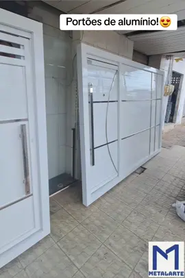 portões de alumínio! #portao #inox #inoxtag #aluminum #joaopessoa #nordeste #metalurgica #serralheiro #brasil #pinterest #ideias #reforma #casas #construction #gate #trend #viral 