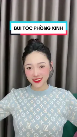 Thêm vài thao tác có ngay kiểu búi xinh #xuhuong #thinhhanh #thaicamnhung 