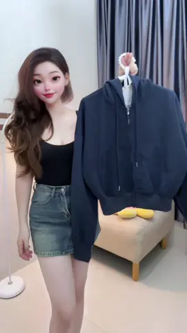 Áo khoác nỉ croptop Hàn dáng rộng siêu xinh 😍#fyp #xuhuong #aokhoac #aokhoacni #aokhoaccroptop #aokhoachottrend #aokhoacmiho #thoitranghottrend #nhinhmedoxinh 