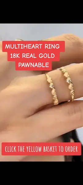 multi heart ring mininalist 18k real gold pawnable .40-.45 gram estimated #mjmgoldjewelry #18ksaudigoldpawnable💯 #affordablegold #realgold #legit💯 #ring 