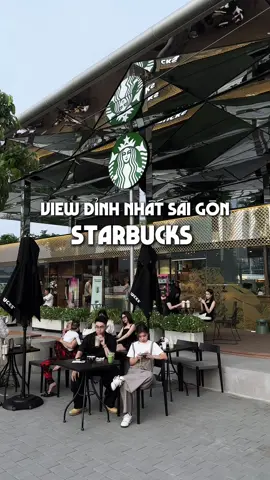 Starbucks Thủ Thiêm mới khai trương view đỉnh của đỉnh ♥️ #starbucksvietnam #foryou #xuhuongtiktok #saigon #tphcm #hanyureview 