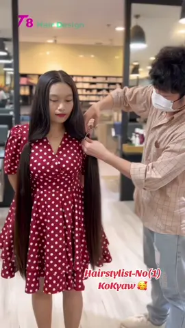 🫣🫣🫣ညှပ်ပြီ🥹#CapCut #hair #hairstyle #Hair #hairtok #haircare #hairtok #Perm #t8hairdesign #rebound #t8hairdesign #hair #haircolor #hair cut#hairstyle 