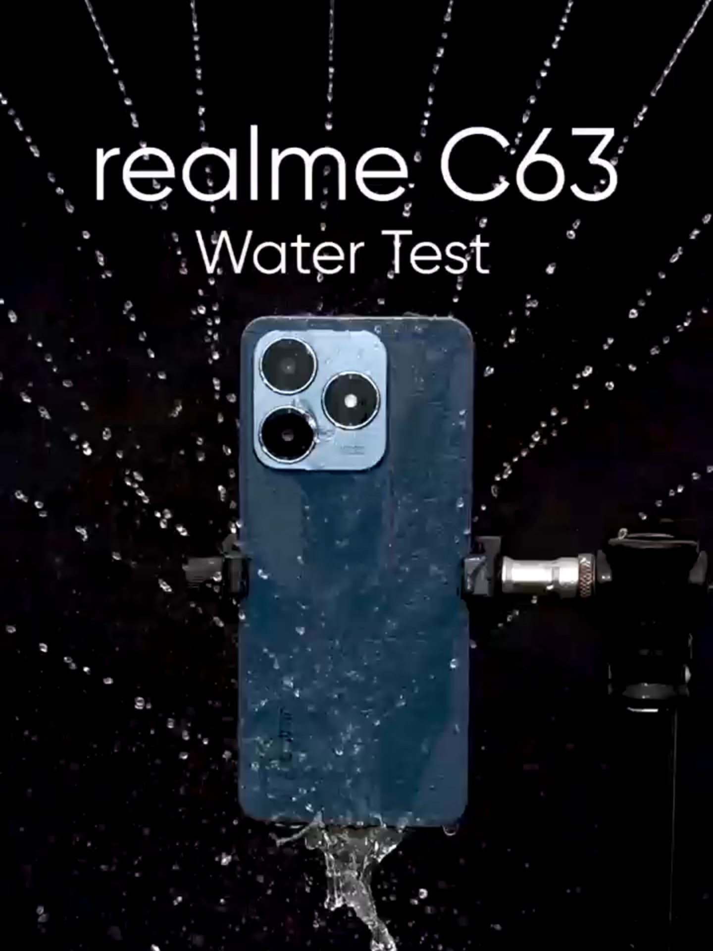 🌧️💧Rainy days? No problem! Meet the realme C63 with IP54 water resistance—your perfect rainy-season companion! #fypage #fouryoupage #rain #wet #rainyday #mobile #smartphone #realme #realme63
