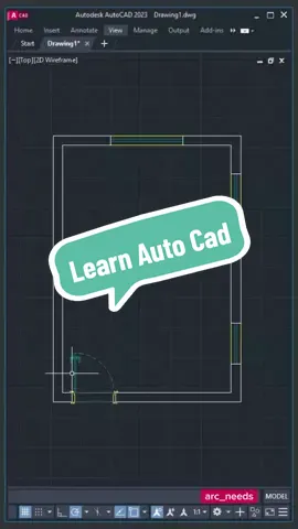 Learn Auto CAD #autocad #autocadtutorial #cad #architecture #architect #fyp #construction #homedecor 