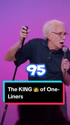 The KING 👑of One-liners: Andy Huggins. Via @Don’t Tell Comedy #comedy #standupcomedy #oneliners #oldjokes #andyhuggins #standup #oneliners #cleancomic 