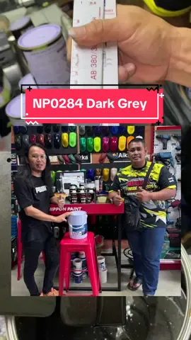 Nippon Paint NP0284 Dark Grey Metallic, TQ Min Shahrul Tangkak 🤟.. #kedaicat #fyp