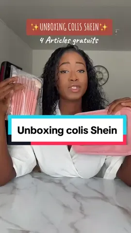 Colis Shein: 4 articles gratuits ✨ @SHEIN @SHEIN France  #shein#sheinfrance#shopping#articles#gratuit#commande 