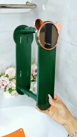 This bear clothes hanger storage rack with a telescopic design is light and luxurious. The hangers are much neater and more beautiful to hang on, and they don’t take up much space. #MultifunctionalStorageRack #StorageRack #StorageOrganization #BathroomGoodThings