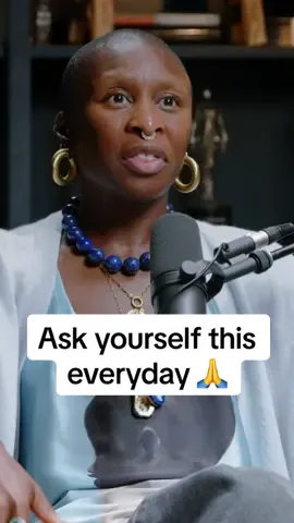 Ask yourself this question daily 🙏 @Cynthia Erivo is such a light and ot was such a joy to have her on @On Purpose Podcast 🎙️❤️ #selflove #advice #therapy #cynthiaerivo #wicked 