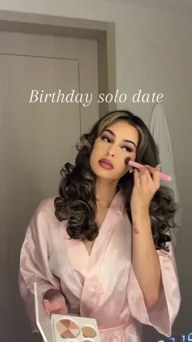 22 birthday solo date was for the books 🩷 stay tuned for the vlog!  outfit details:  Top: @Depop  Skirt: @prettylittlething  Make up details:  Foundation: @NARS Cosmetics soft matte  Concealer: @Hourglass Cosmetics  Contour: @Rare Beauty happy sol Powder: @ONE SIZE BEAUTY and @Huda Beauty in cherry blossom  Eyebrows: @Anastasia Beverly Hills  Eyeshadow: @ColourPOP Cosmetics and @urban decay space cowboy  Blush: rare beauty in worth, and @Saie glow sculpt in mauve  Lashes: @ArdellBeauty naked lashes in 421  Bronzer: @YSL Beauty all hours bronzer  Highlight: @OFRA Cosmetics, LLC glow palette  Lip liner: huda beauty warm brown  Lipstick: @Charlotte Tilbury in pillow talk  Lip gloss: @Diorbeauty lip oil  Setting spray: charlotte tillbury airbrush and one size matte  Hair: heated rollers from amazon ill link in storefront and @Gisou hair oil 🫶🏼 #grwm #birthdaysolodate #solodate #birthdayoutfit #tempohilton 