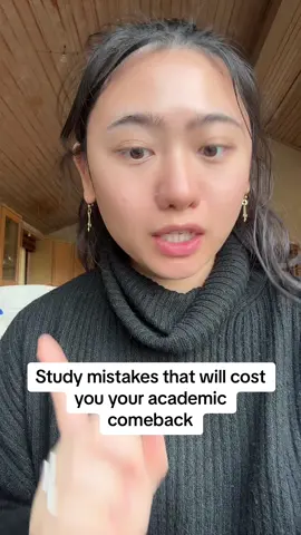 Do not make these academic comeback mistakes bc its guaranteed tk make u fail #study #studytok #studyhacks #studytips #studytechniques #academia #academiccomeback #academicweapon #pcfgstudy 
