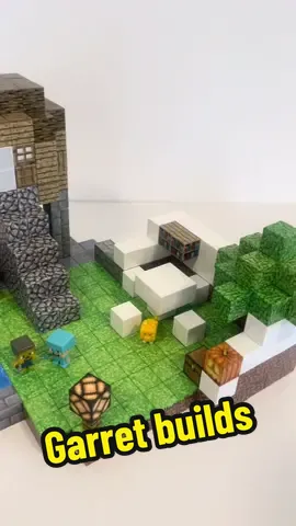 Guess how many hours I spent building this? #buildingblocks #magnetic #buildingahouse #minecraftideas #trending #minecraftbuilding #educationaltoys #forkids #foryou 