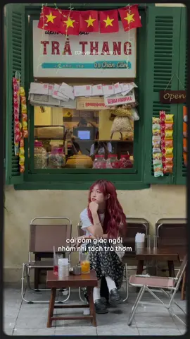 những ngày đẹp trời để thưởng trà ngắm phố 🍃#trathang #hanoi #vietnam #chuyencuahanoi #goodday #tiktokviral #tiktokxuhuong 