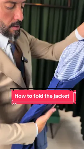 How to fold the jacket  #outfit#luigilauro#mensfashion#modamasculina#styletips#menstyle#modaentiktok 