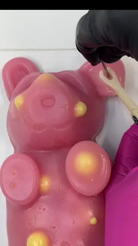 Pink bear is so cute and the piercing looks more cute on him   Satisfyilng????? #asmrsounds #asmr #viral #fypシ #relax #skincare #mouthsounds #satisfying #tingles #asmrtriggers #mochipimplepopping #pimplepoppin #acnetreatment #asmrtiktoks #asmr_tingles #cutebear #gummybear #bear #howtomakepimplesonmochi #piercingsoftiktok #earpiercing 